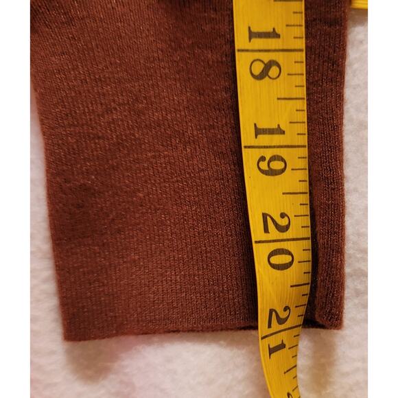 Halogen Crop Sweater XL Cardigan Brown Cashmere Angora Boho Cottage Soft Girl - Picture 5 of 8